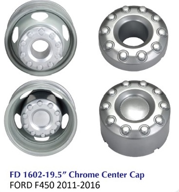 Chromen vrachtwagenhoes FD-1602-19.5